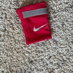 Nike Red and Silver Arm Band